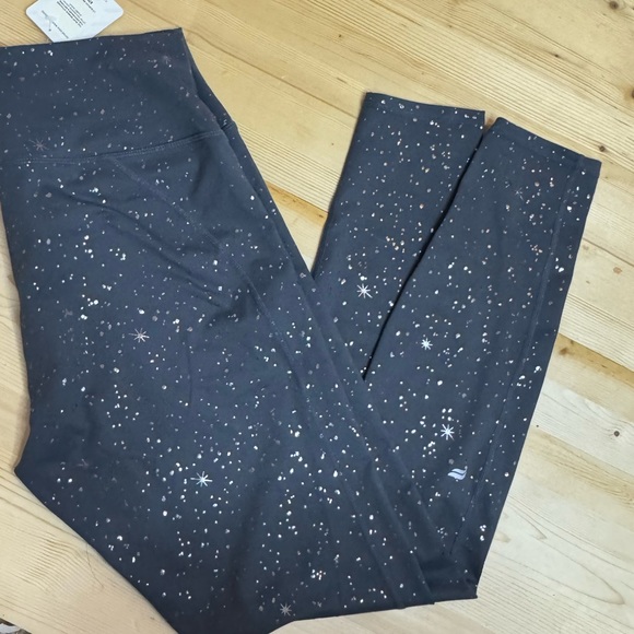 NEW!! Fabletics SOLD OUT ✨STARRY NIGHT Powerhold Leggings- SZ LG SPARKLE - Picture 5 of 5